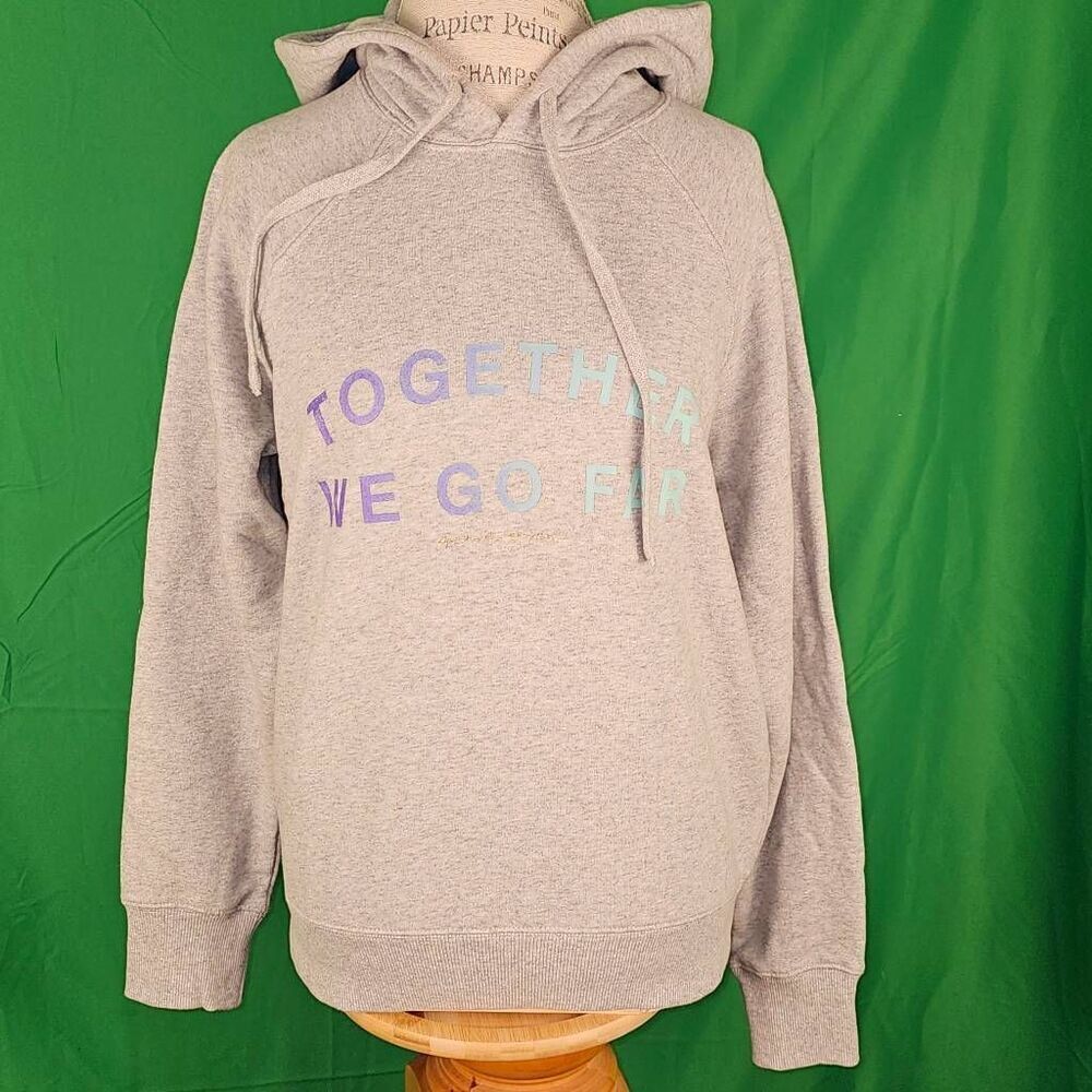 Spiritual Gangster Peloton Womens Together We Go Far Gray Hoodie Small‎